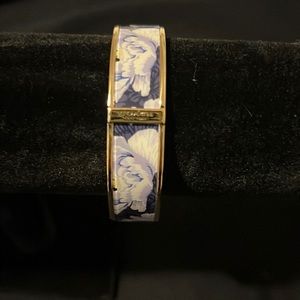 Coach blue floral bangle